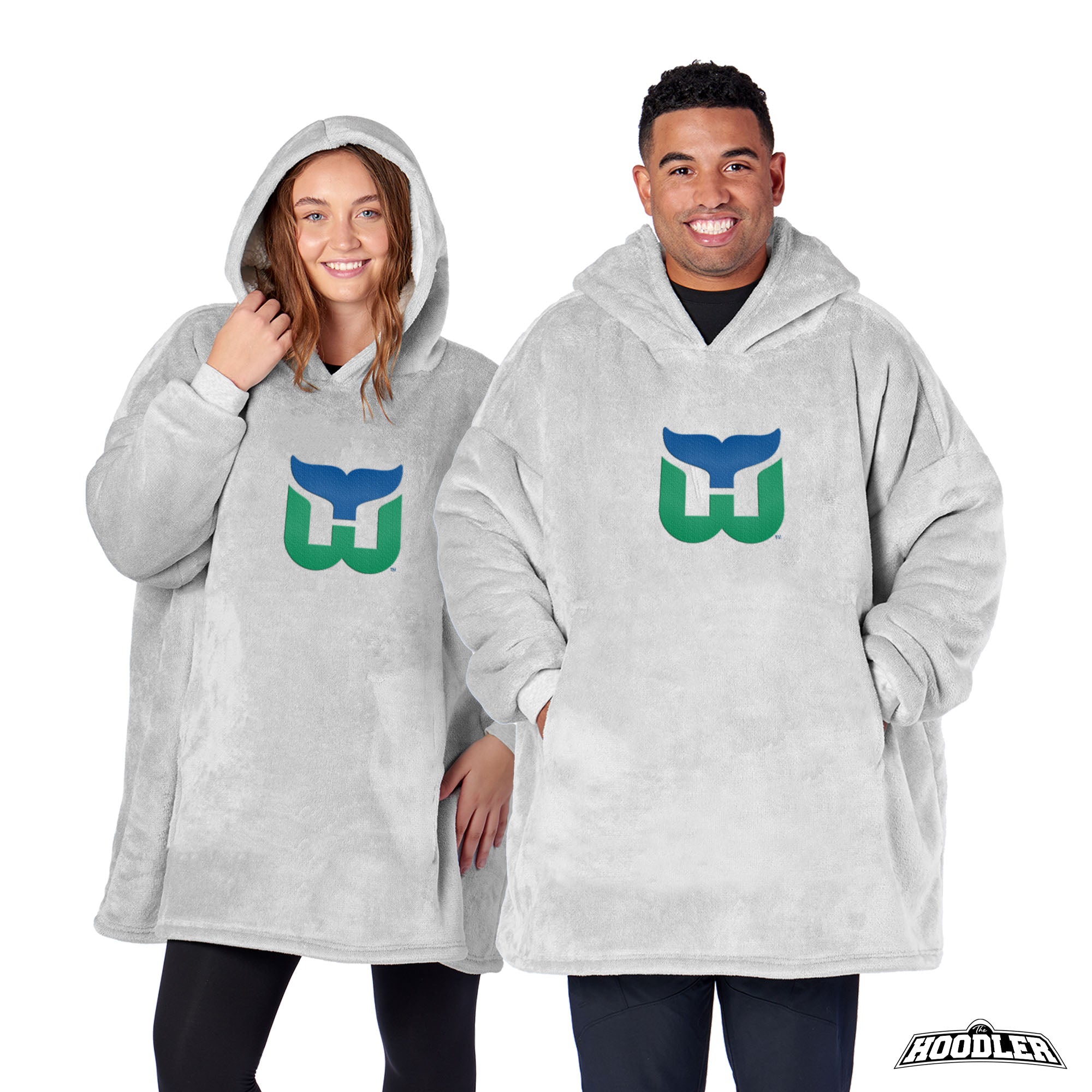 Hartford Whalers NHL Heather Grey Hoodler Pullover