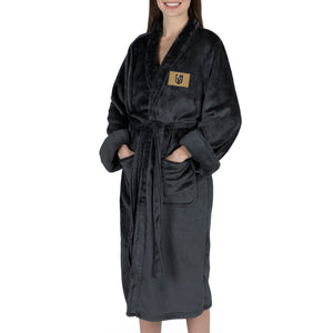 Vegas Golden Knights NHL Black Snipe S/M Silk Touch Bathrobe 23X41 Inches