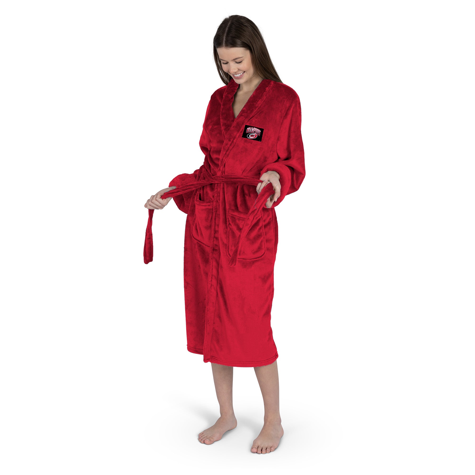 Carolina Hurricanes 2026 Stanley Cup Champions Red Passage Silk Touch Robe Small/Medium