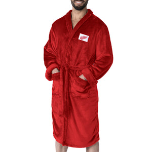 Detroit Red Wings NHL Red Snipe L/XL Silk Touch Bathrobe 26x47 Inches