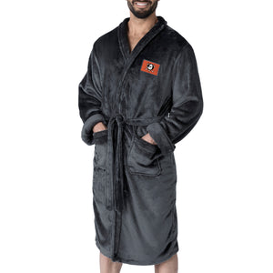 Anaheim Ducks NHL Black Snipe L/XL Silk Touch Bathrobe 26x47 Inches