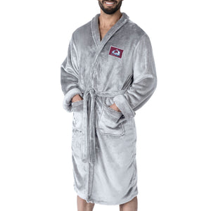 Colorado Avalanche NHL White Snipe L/XL Silk Touch Bathrobe 26x47 Inches