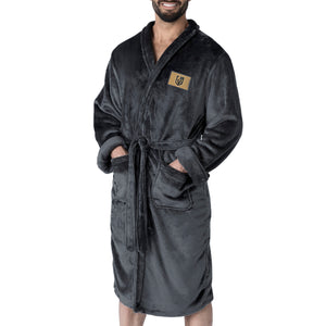 Vegas Golden Knights NHL Black Snipe L/XL Silk Touch Bathrobe 26x47 Inches