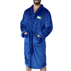 Hartford Whalers NHL Royal Blue Snipe L/XL Silk Touch Robe 26X47 Inches