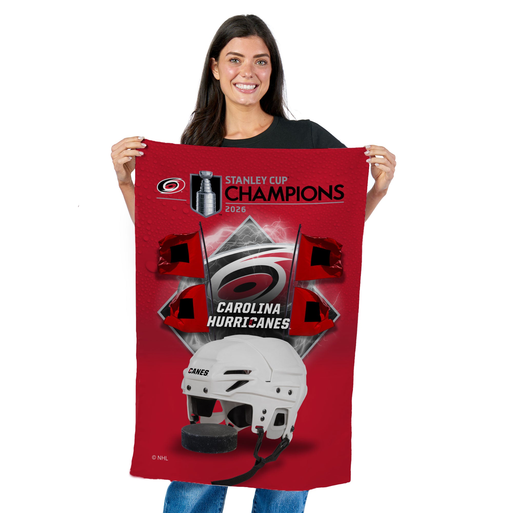 Carolina Hurricanes 2026 Stanley Cup Champions Strive Tapestry 24x36 inches