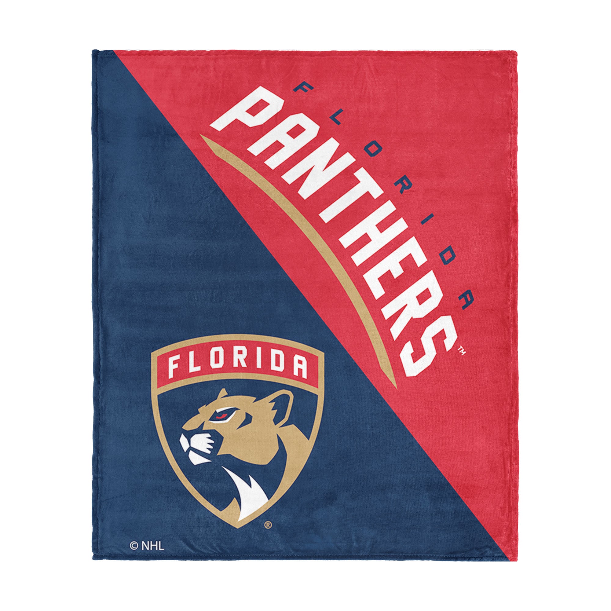NHL Florida Panthers Halftone Silk Touch Throw Blanket 46x60 inches