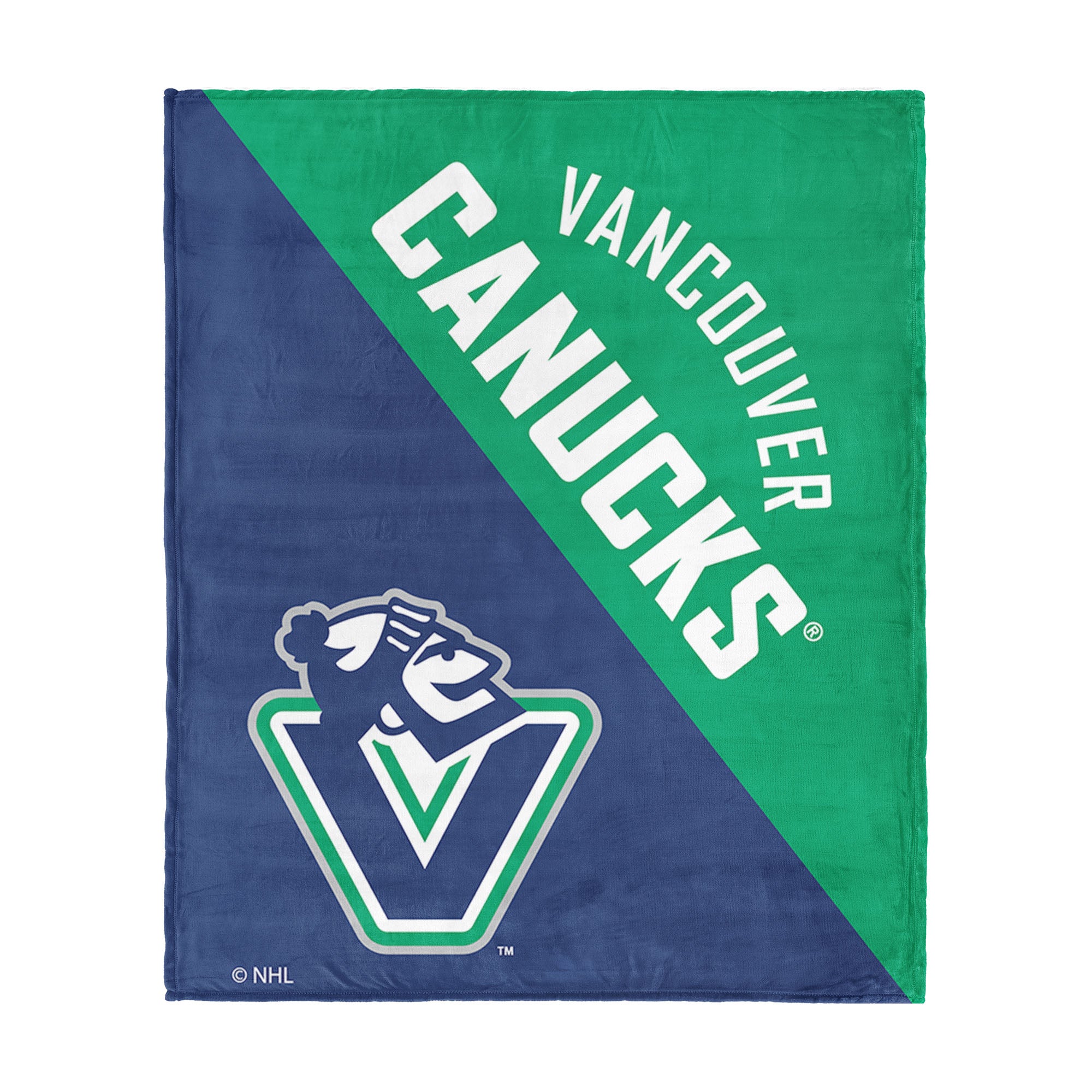 NHL Vancouver Canucks Halftone Silk Touch Throw Blanket 46x60 inches
