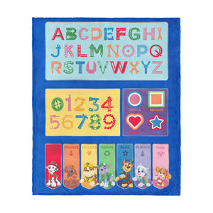 Nickelodeon Paw Patrol Pups Learn Silk Touch Throw Blanket 60x80 inches