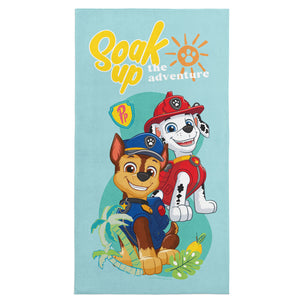 Nickelodeon Paw Patrol Soak Up Adventure Beach Towel 30x60 inches