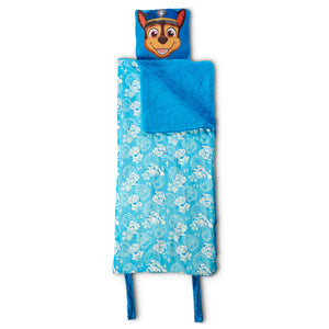 Paw Patrol Chase Puppy Emblems Slumber Bag with Sherpa, 27×56 inches