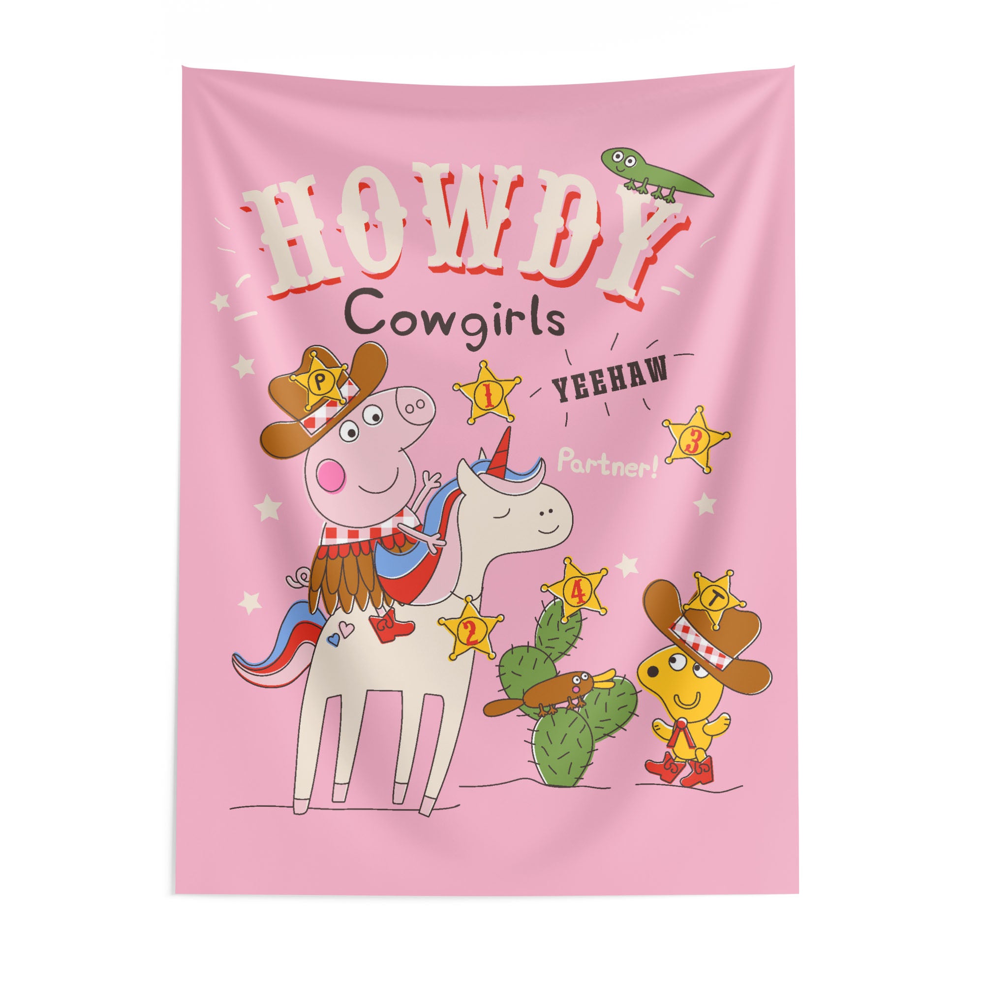 Hasbro Peppa Pig Howdy Cowgirl Wall Hanging 40x57 inches