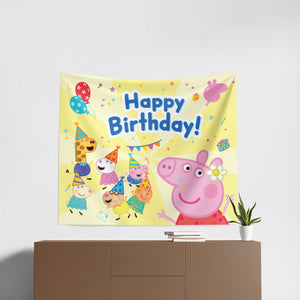 Peppa Pig Birthday Wall Hanging, 34x40 inches