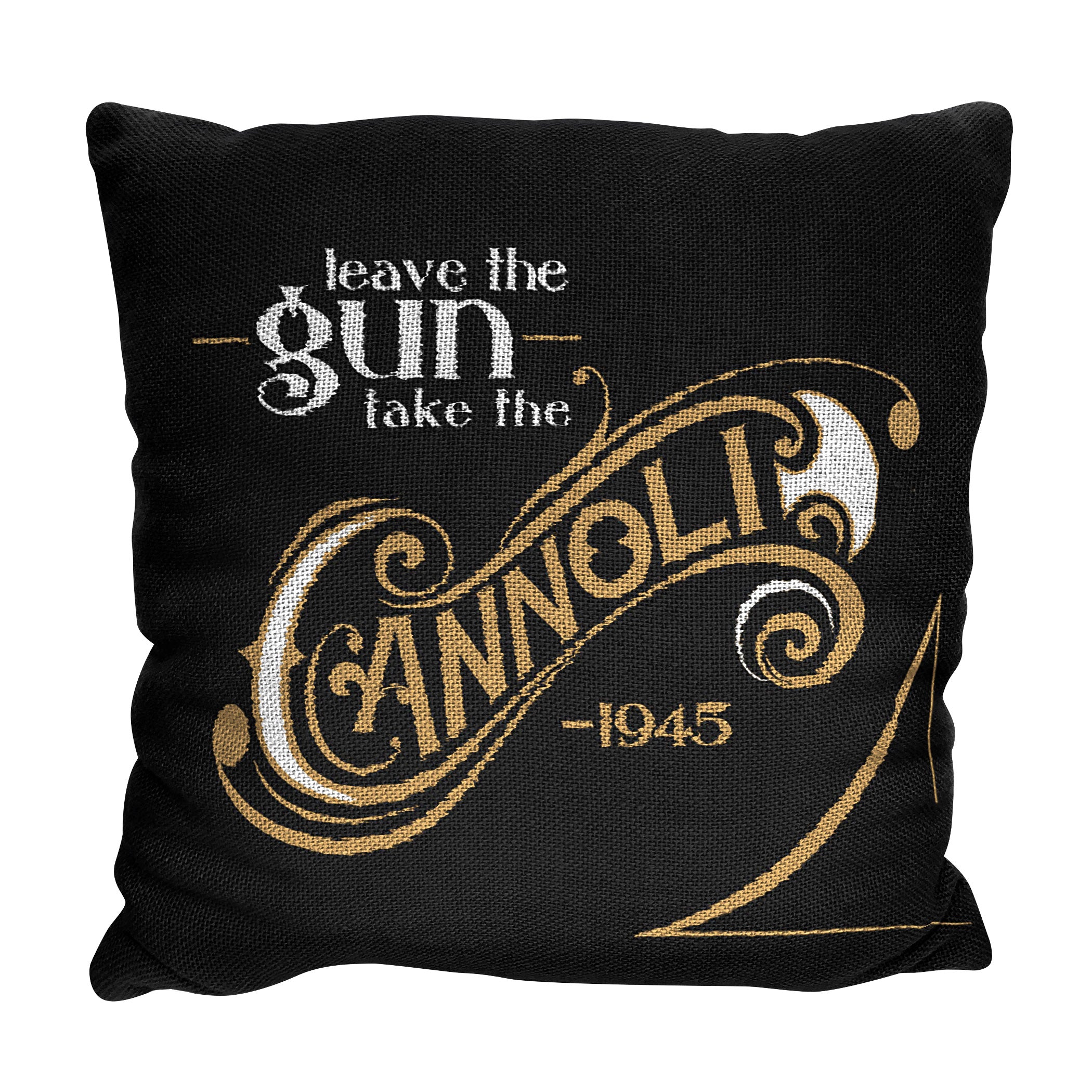 Paramount The Godfather Cannoli Jacquard Throw Pillow 20 Inches