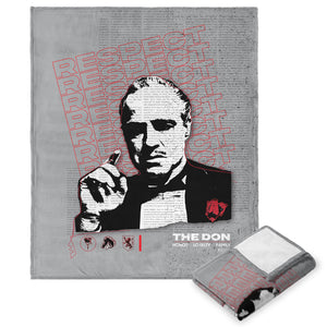 Paramount The Godfather Respect The Don Silk Touch Throw Blanket 50x60 Inches