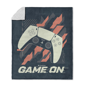 Sony PlayStation Game On Silk Touch Sherpa Throw Blanket 50x60 inches