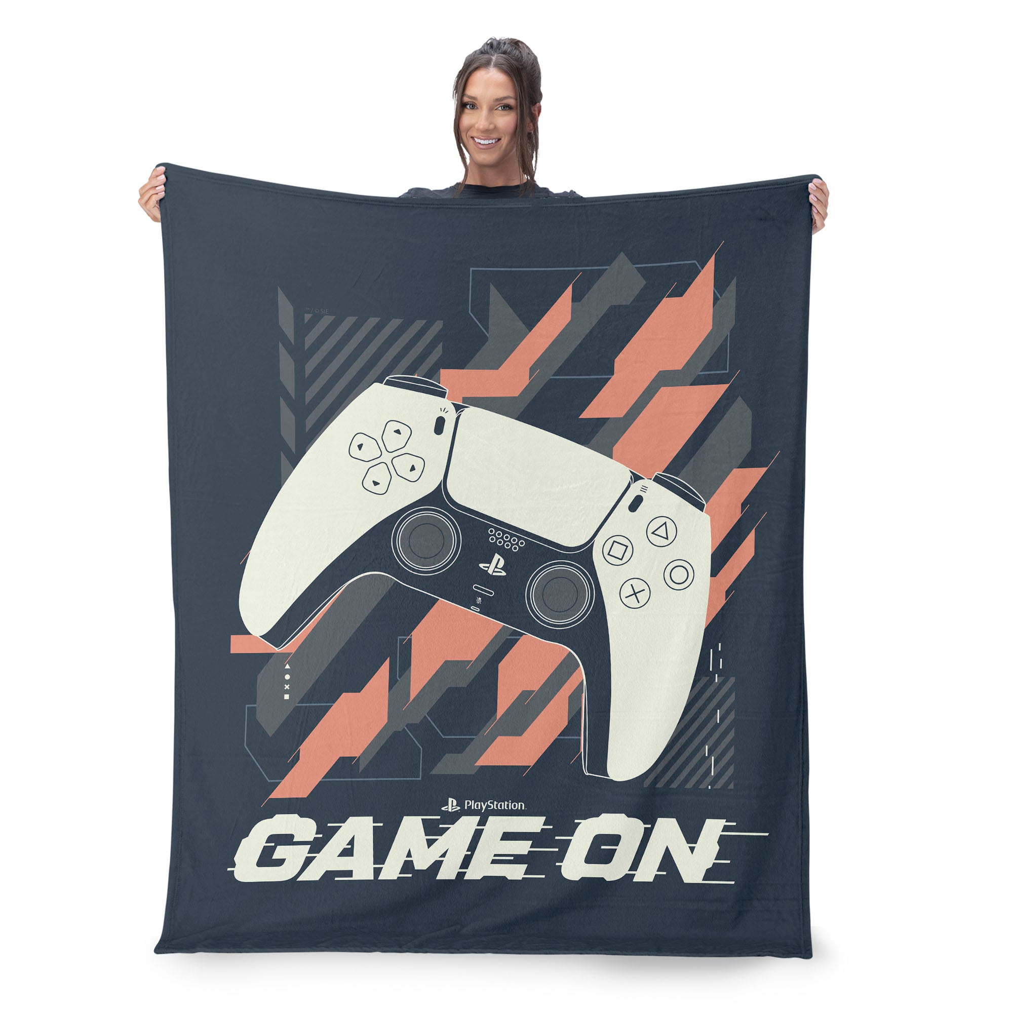 Sony PlayStation Game On Silk Touch Sherpa Throw Blanket 50x60 inches