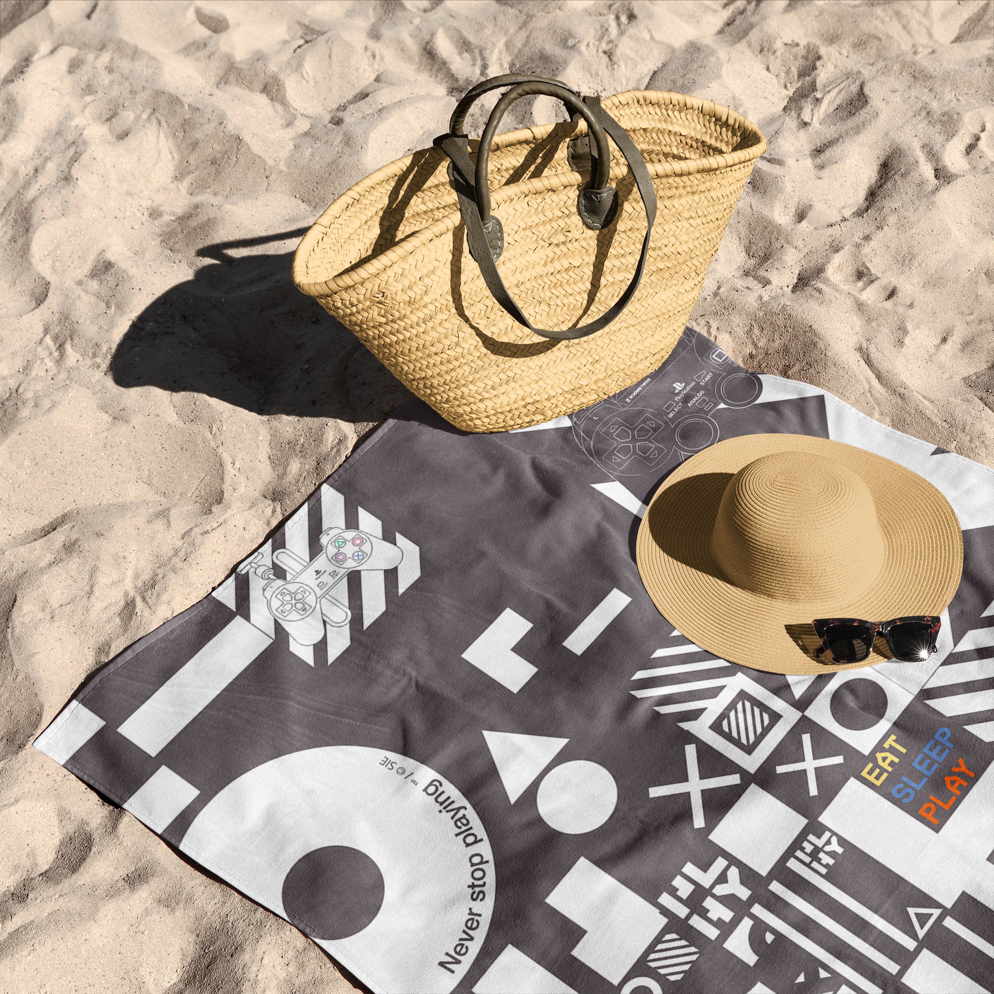 Sony PlayStation Forever Gaming Beach Towel 30x60 inches