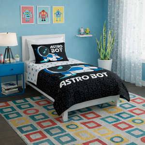 Sony Playstation Astro Bot Relax Astro Twin Bed in a Bag Set 64 x 86 Inches