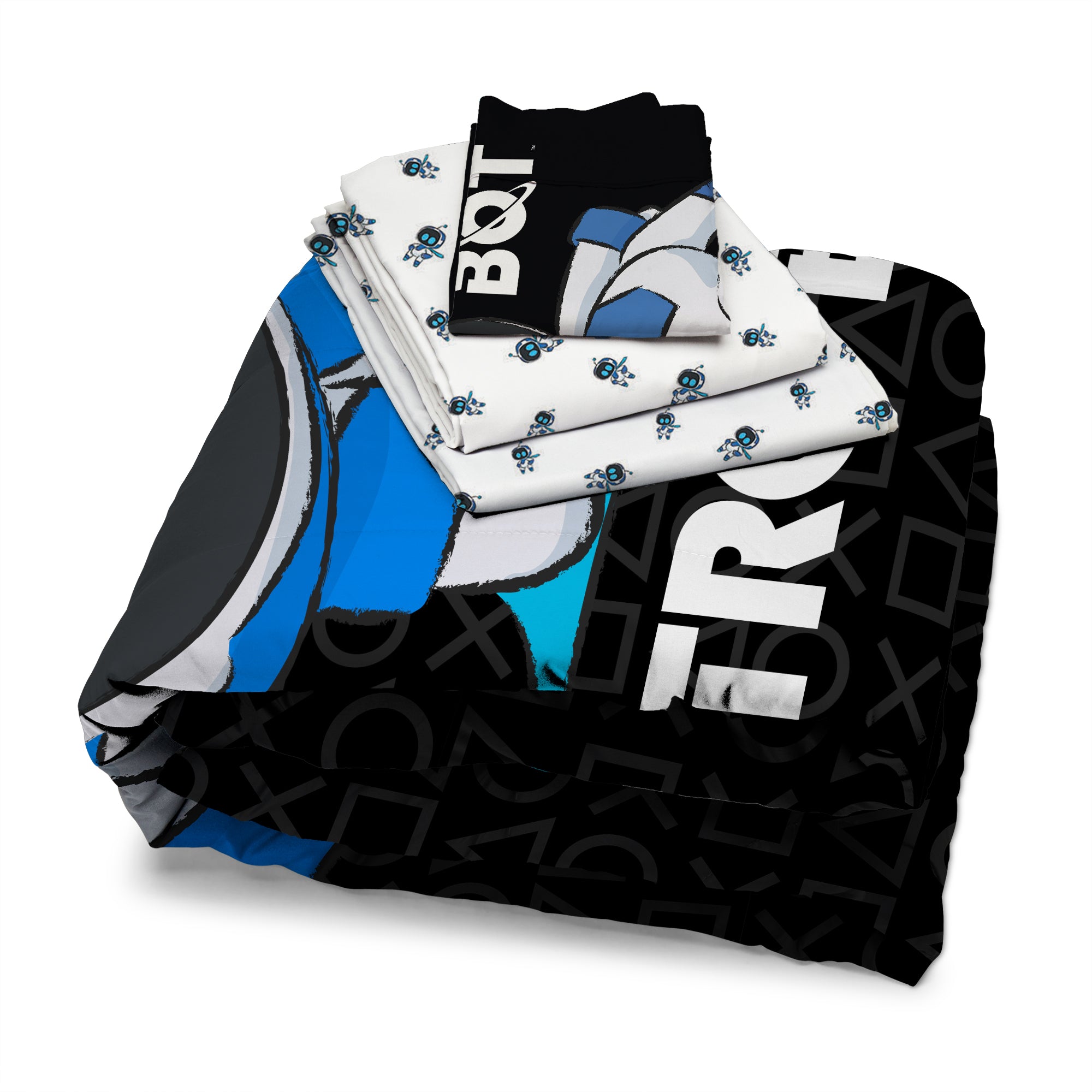 Sony Playstation Astro Bot Relax Astro Reversible Full Bed in a Bag Set 78 x 86 Inches