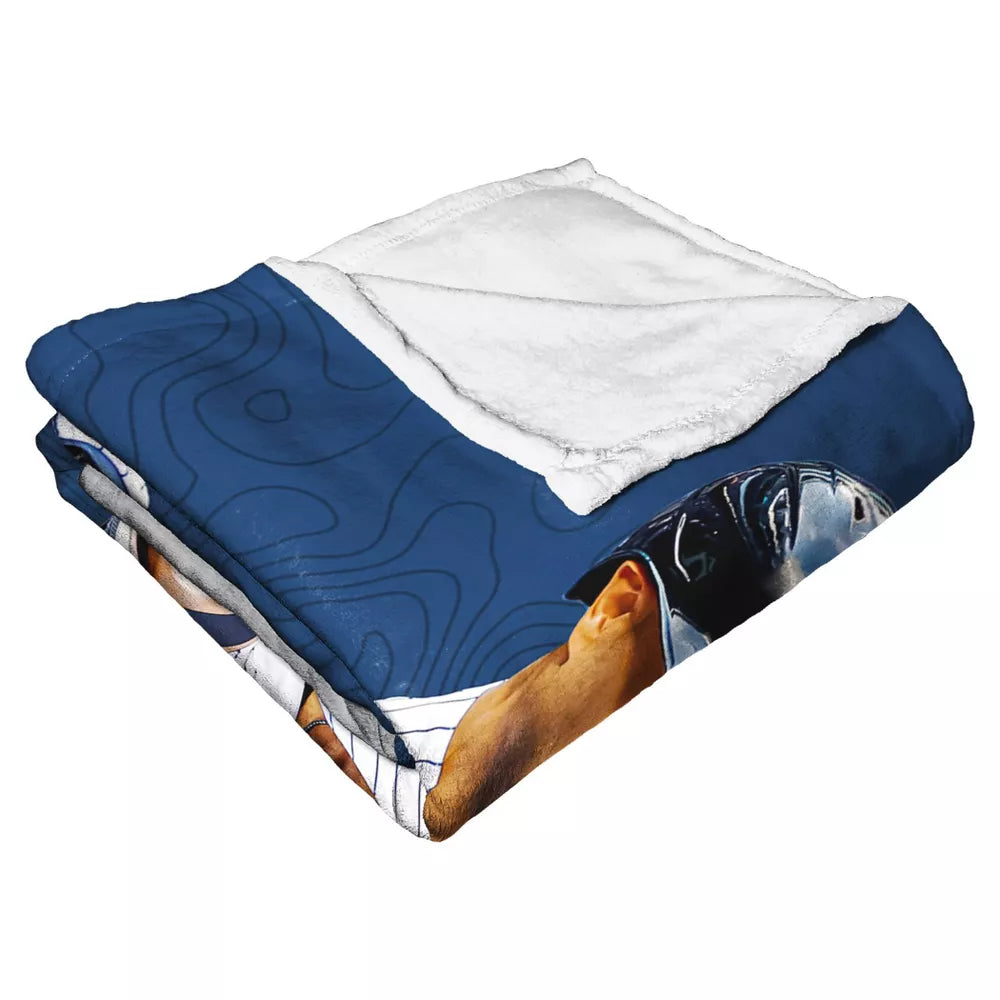 MLB New York Yankees Giancarlo Stanton Silk Touch Throw Blanket 50x60 Inches