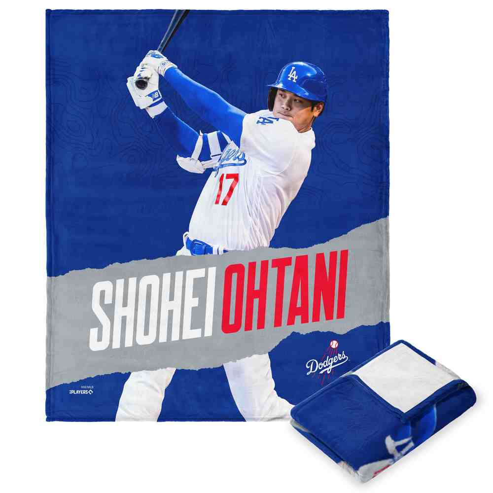 MLB Los Angeles Dodgers Shohei Ohtani Silk Touch Throw Blanket 50x60 Inches