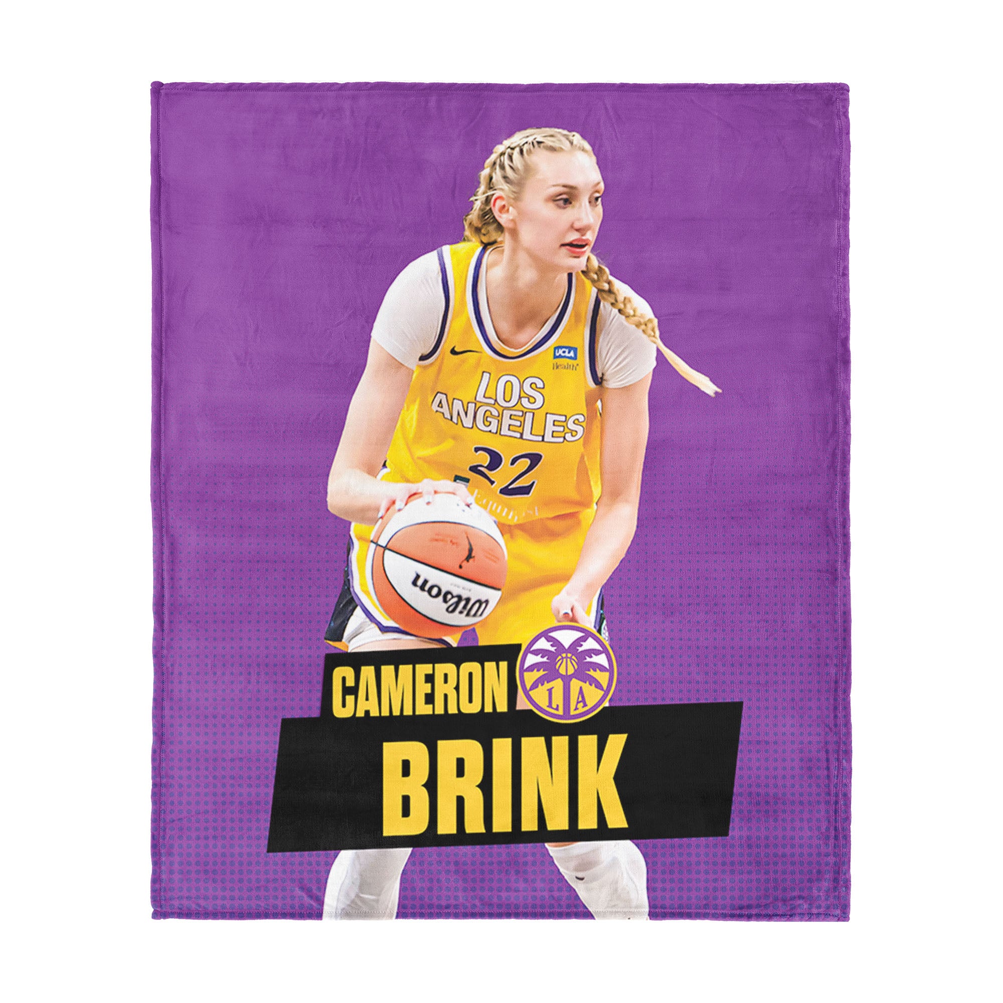 Los Angeles Sparks Cameron Brink Silk Touch Throw Blanket 50×60 inches