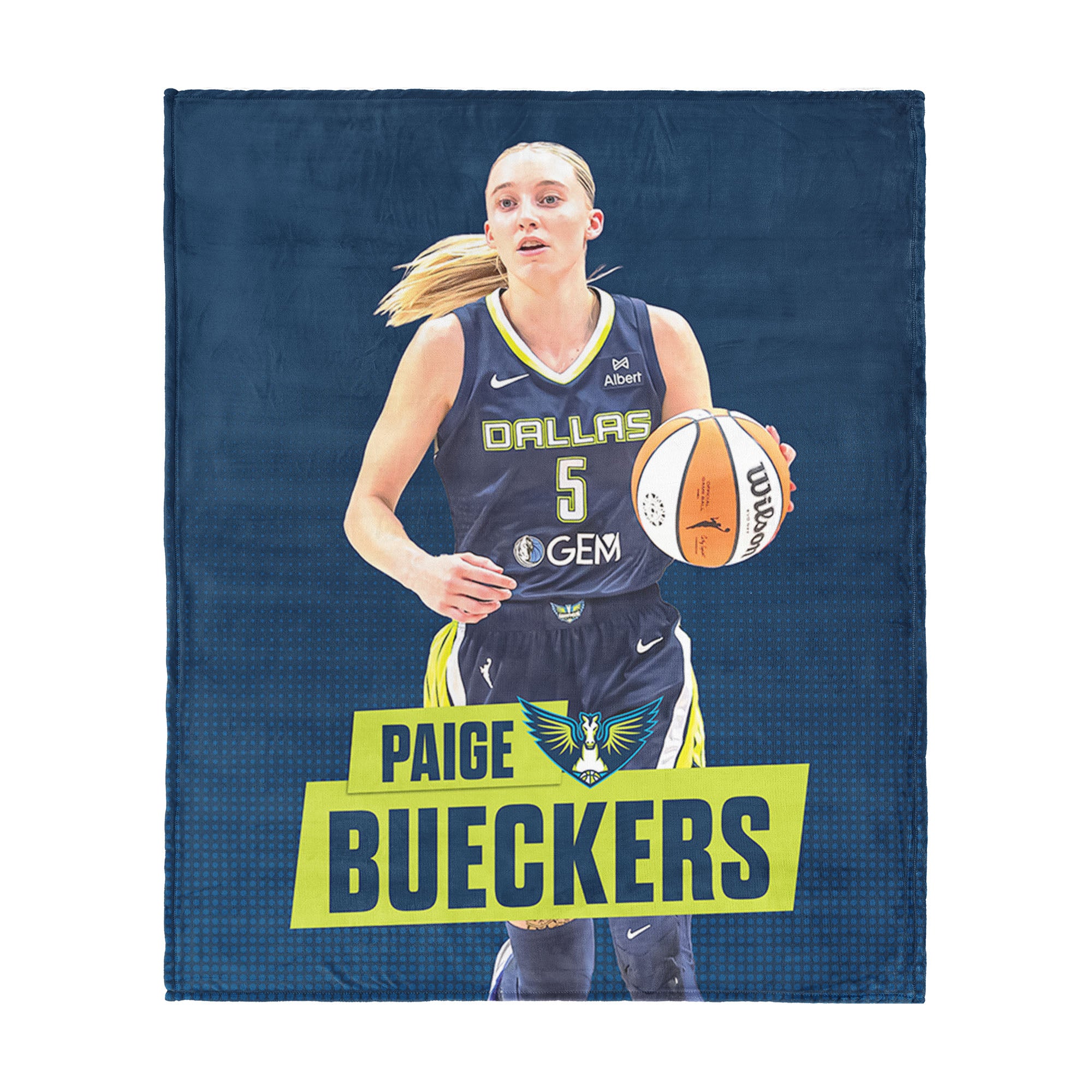 Dallas Wings Paige Bueckers Silk Touch Throw Blanket 50×60 inches