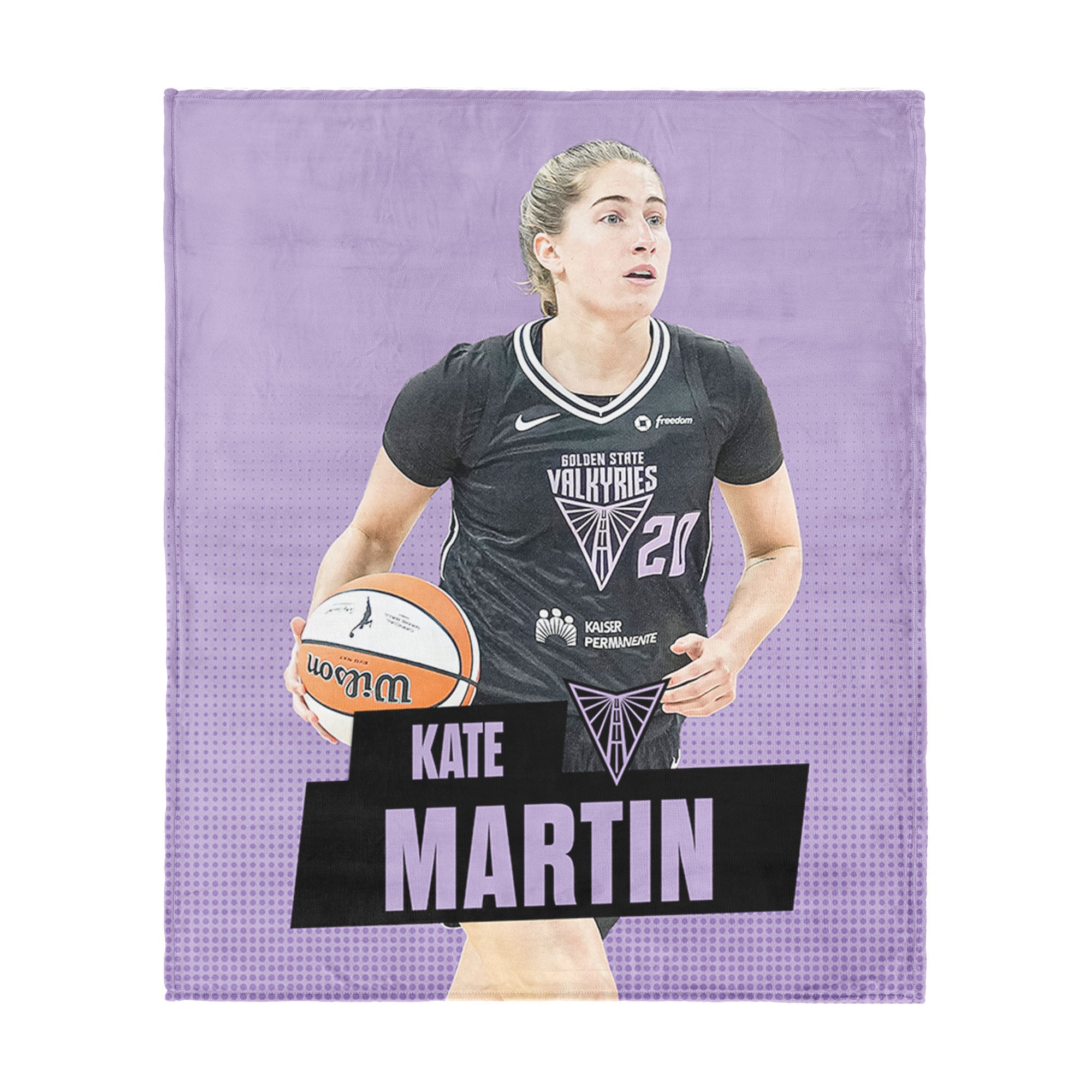 Golden State Valkyries Kate Martin Silk Touch Throw Blanket 50×60 inches