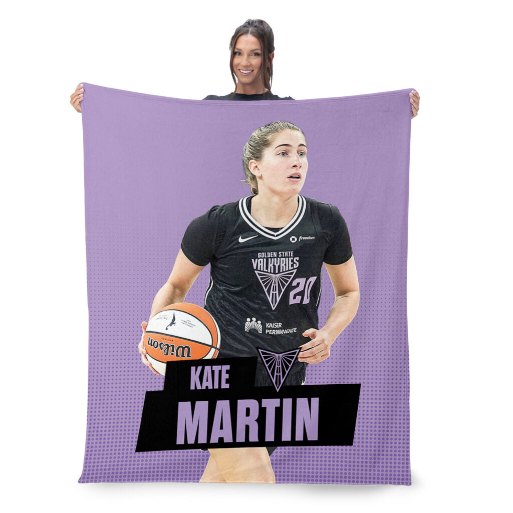 Golden State Valkyries Kate Martin Silk Touch Throw Blanket 50×60 inches