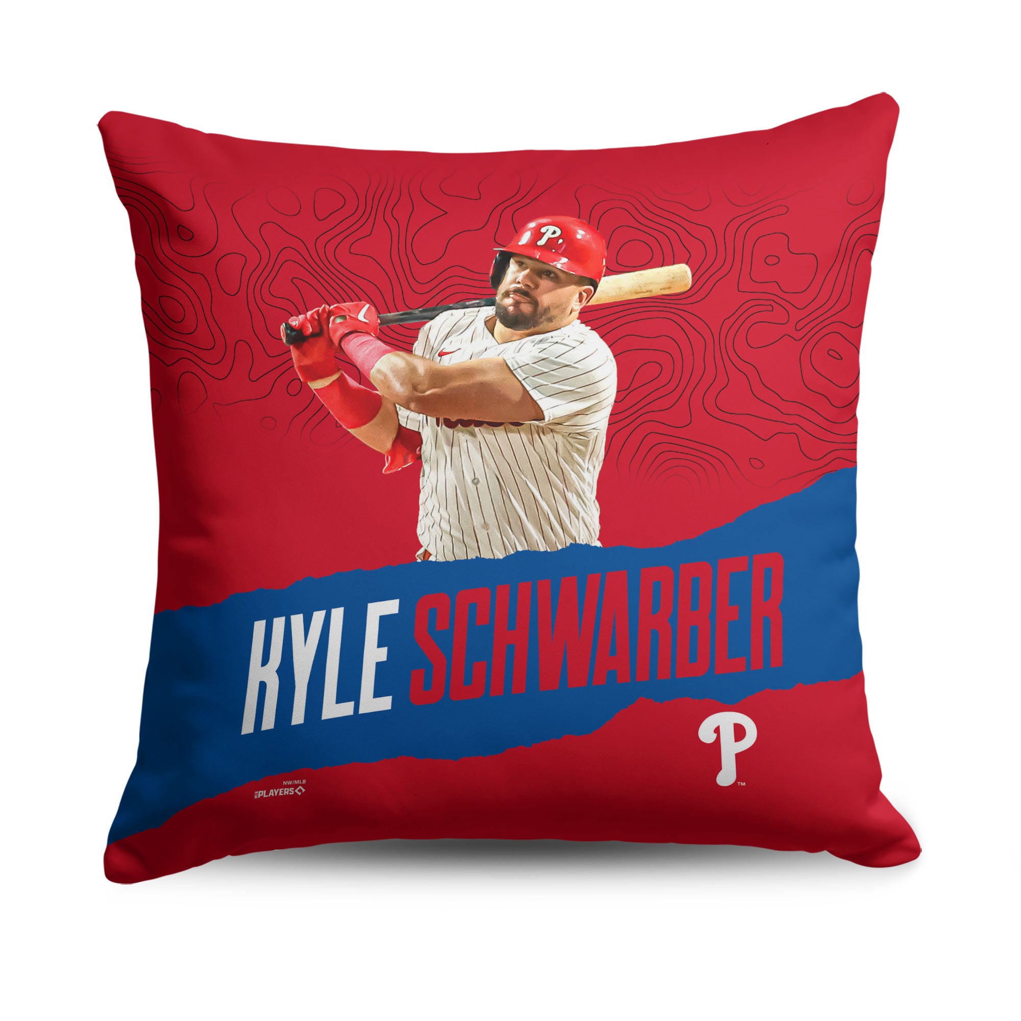 MLB Kyle Schwarber Player Throw Pillow 18 x 18 Inches