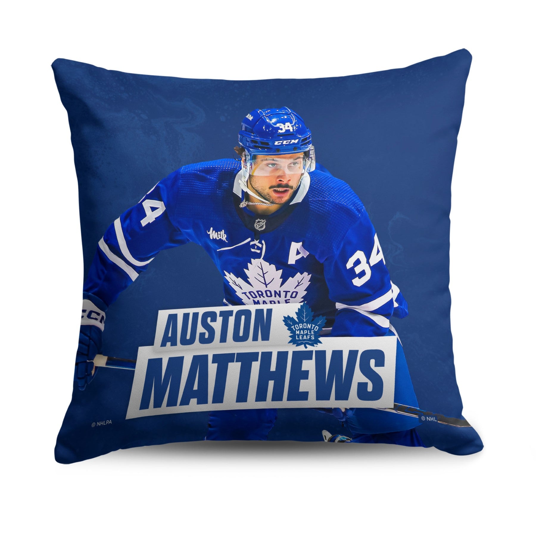 Toronto Maple Leafs Auston Matthews NHL Throw Pillow 18X18 Inches