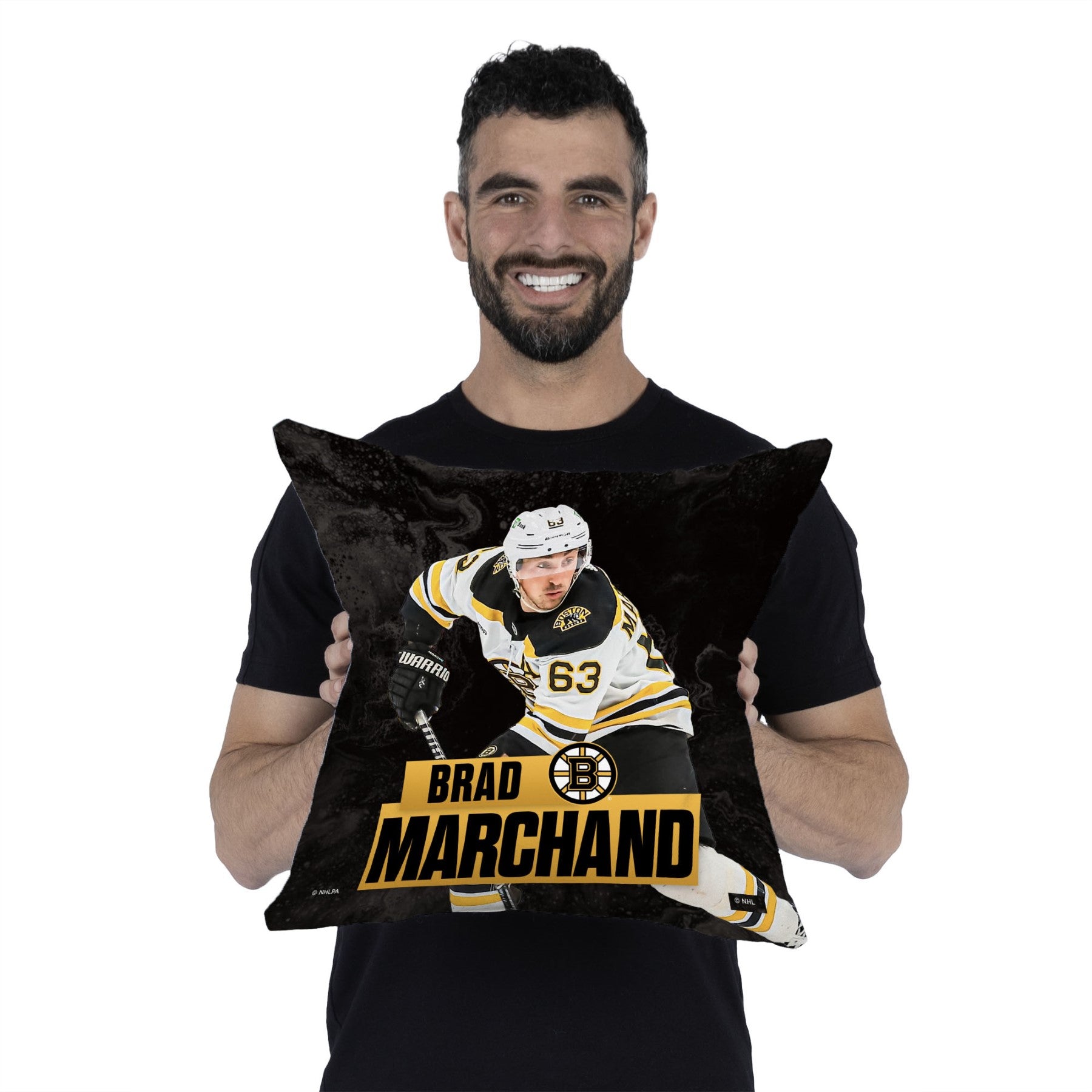 Boston Bruins Brad Marchand NHL Throw Pillow 18X18 Inches