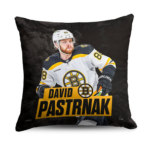 Boston Bruins David Pastrnak NHL Throw Pillow 18X18 Inches