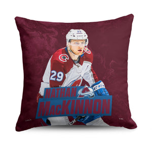 Colorado Avalanche Nathan Mackinnon NHL Throw Pillow 18X18 Inches