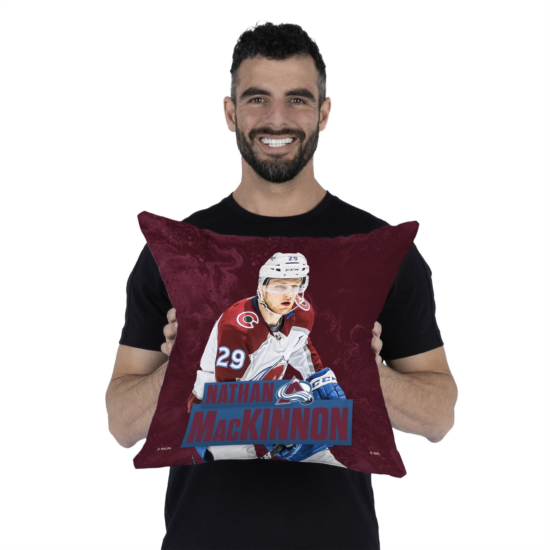 Colorado Avalanche Nathan Mackinnon NHL Throw Pillow 18X18 Inches