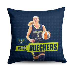 Dallas Wings Paige Bueckers Throw Pillow 18×18 inches