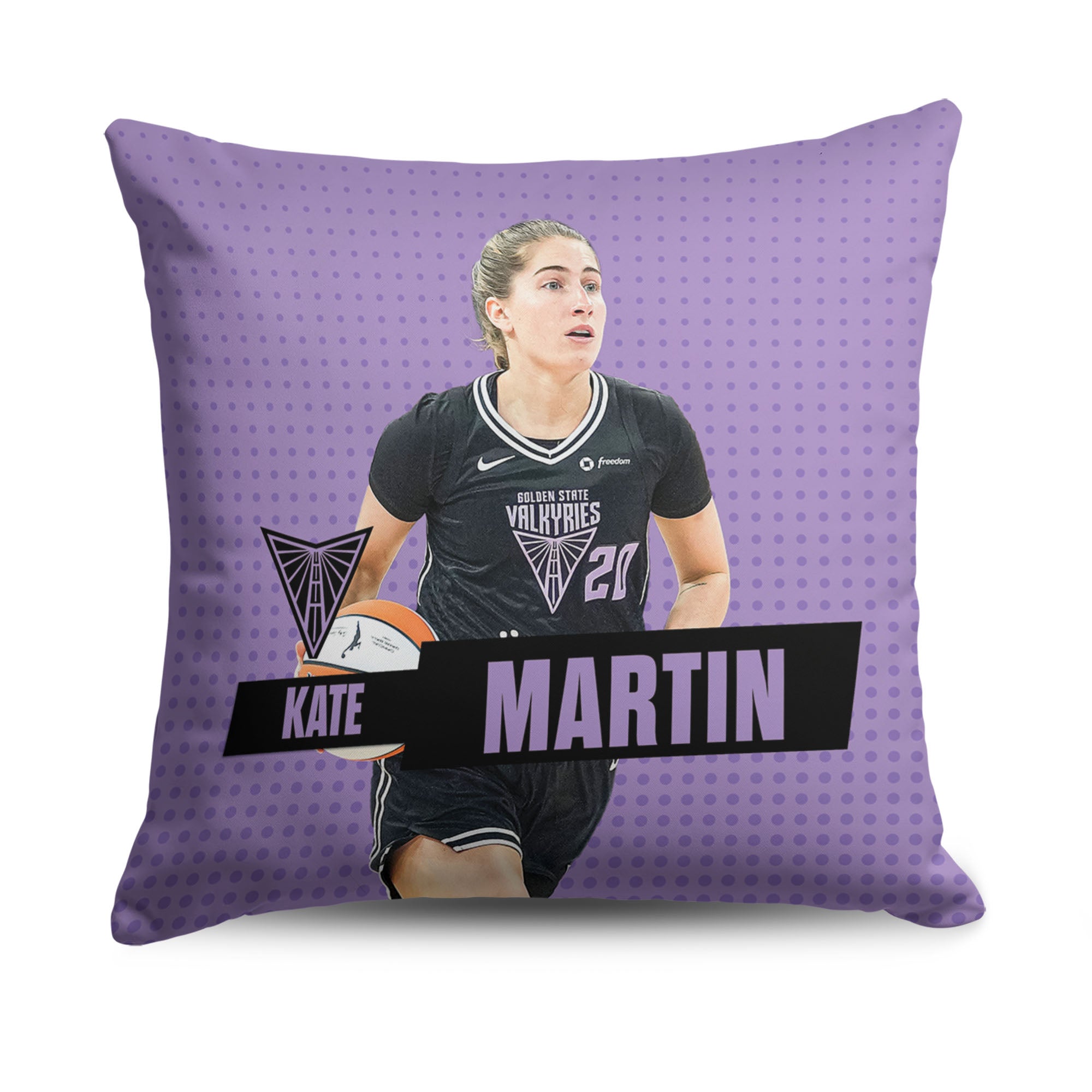 Golden State Valkyries Kate Martin Throw Pillow 18×18 inches
