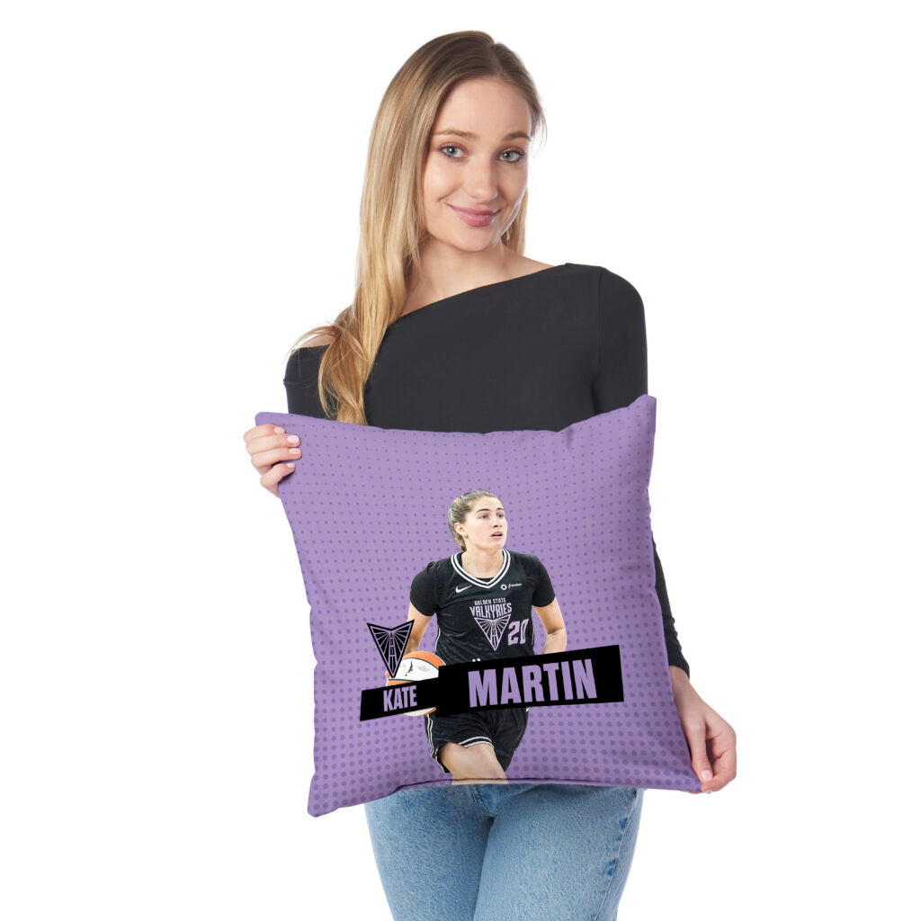 Golden State Valkyries Kate Martin Throw Pillow 18×18 inches