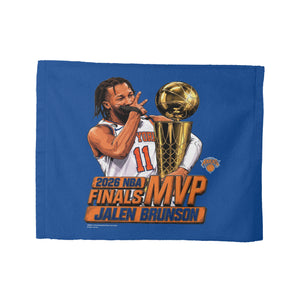 New York Knicks Jalen Brunson 2026 NBA Finals MVP Celly Rally Towel 15x18 inches