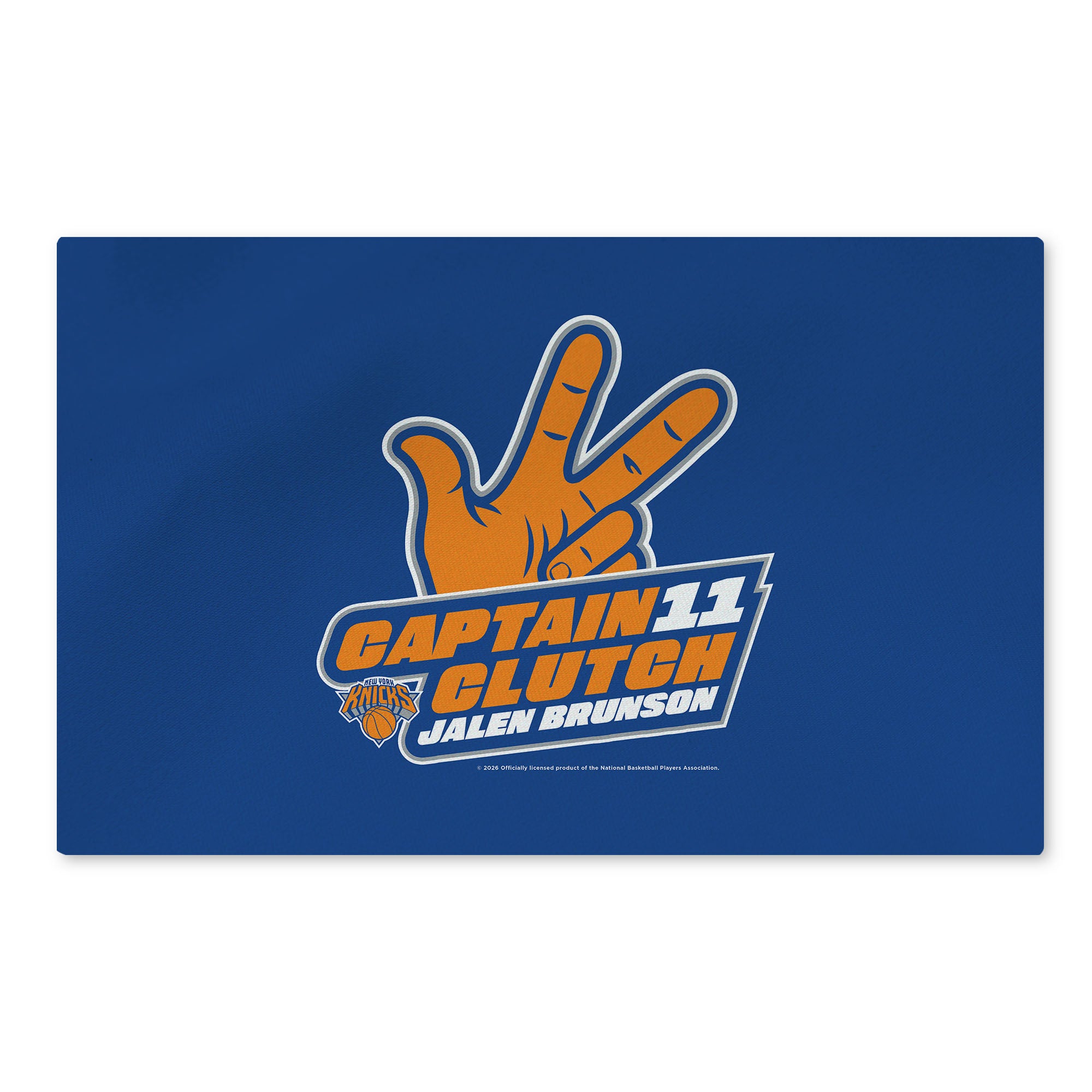 New York Knicks Jalen Brunson Captain Clutch Washable Rug 20x32 inches