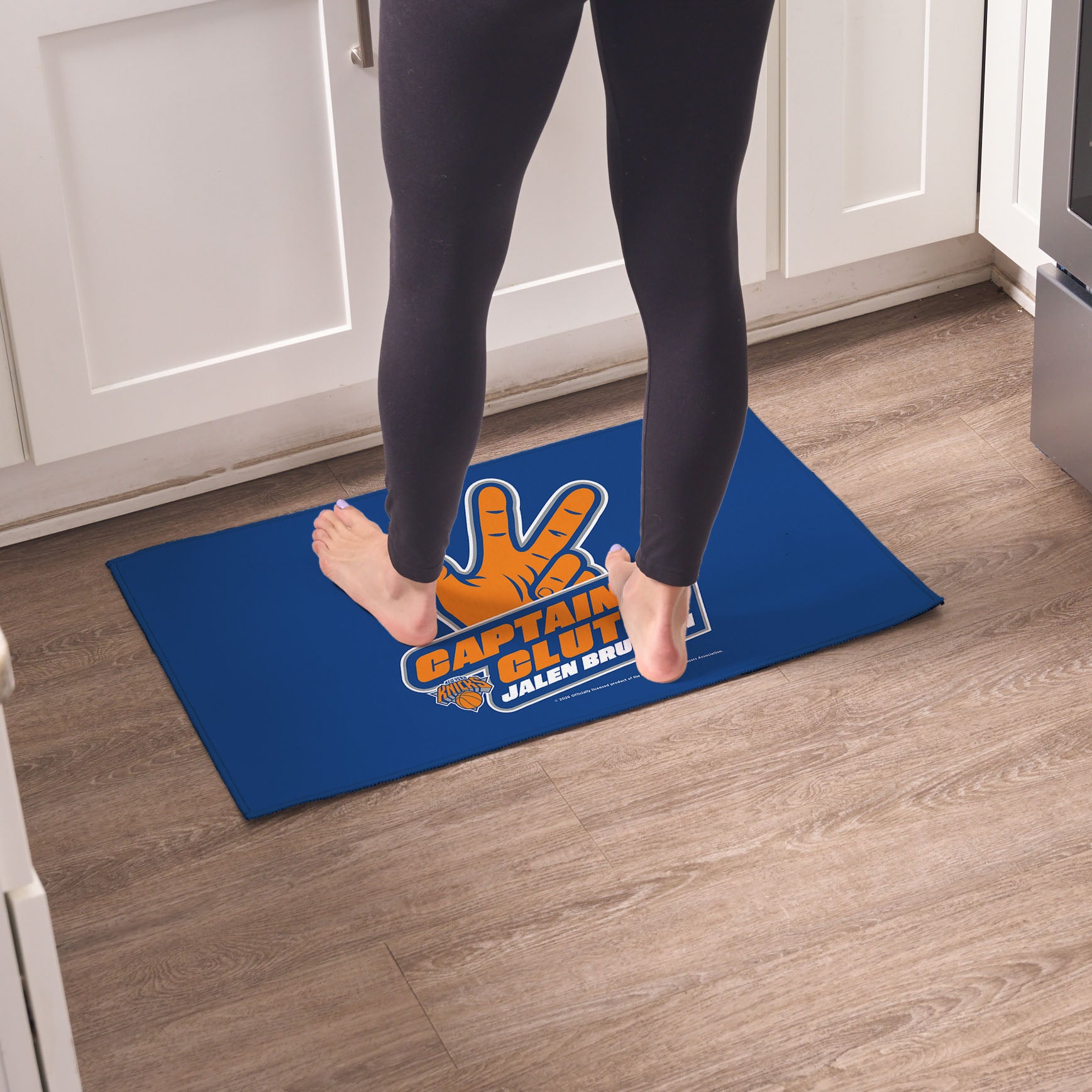 New York Knicks Jalen Brunson Captain Clutch Washable Rug 20x32 inches