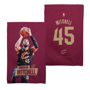 Cleveland Cavaliers Donovan Mitchell NBA  2 Pack Fan Towel 16x25 inches