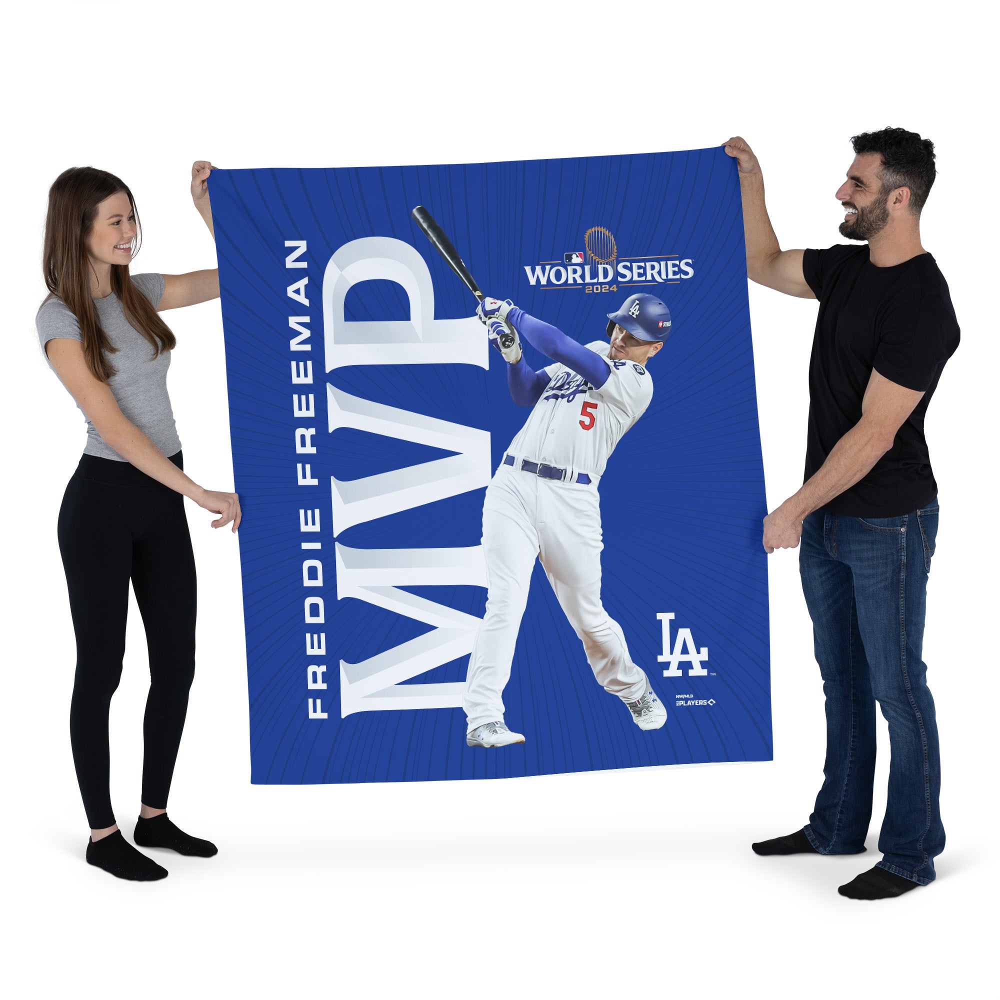 Los Angeles Dodgers MLB World Series MVP Freddie Freeman Wall Hanging 50X60 Inches