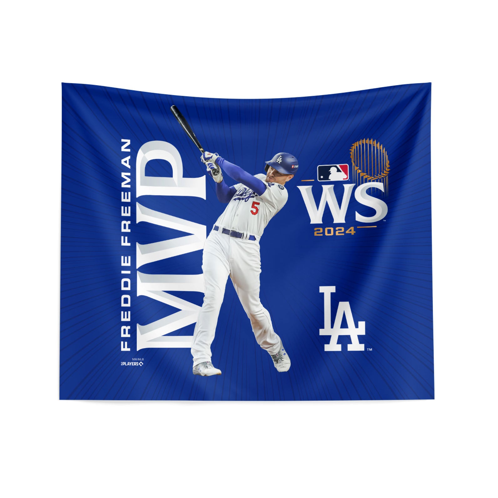 Los Angeles Dodgers MLB World Series MVP Freddie Freeman Wall Hanging 34X40 Inches