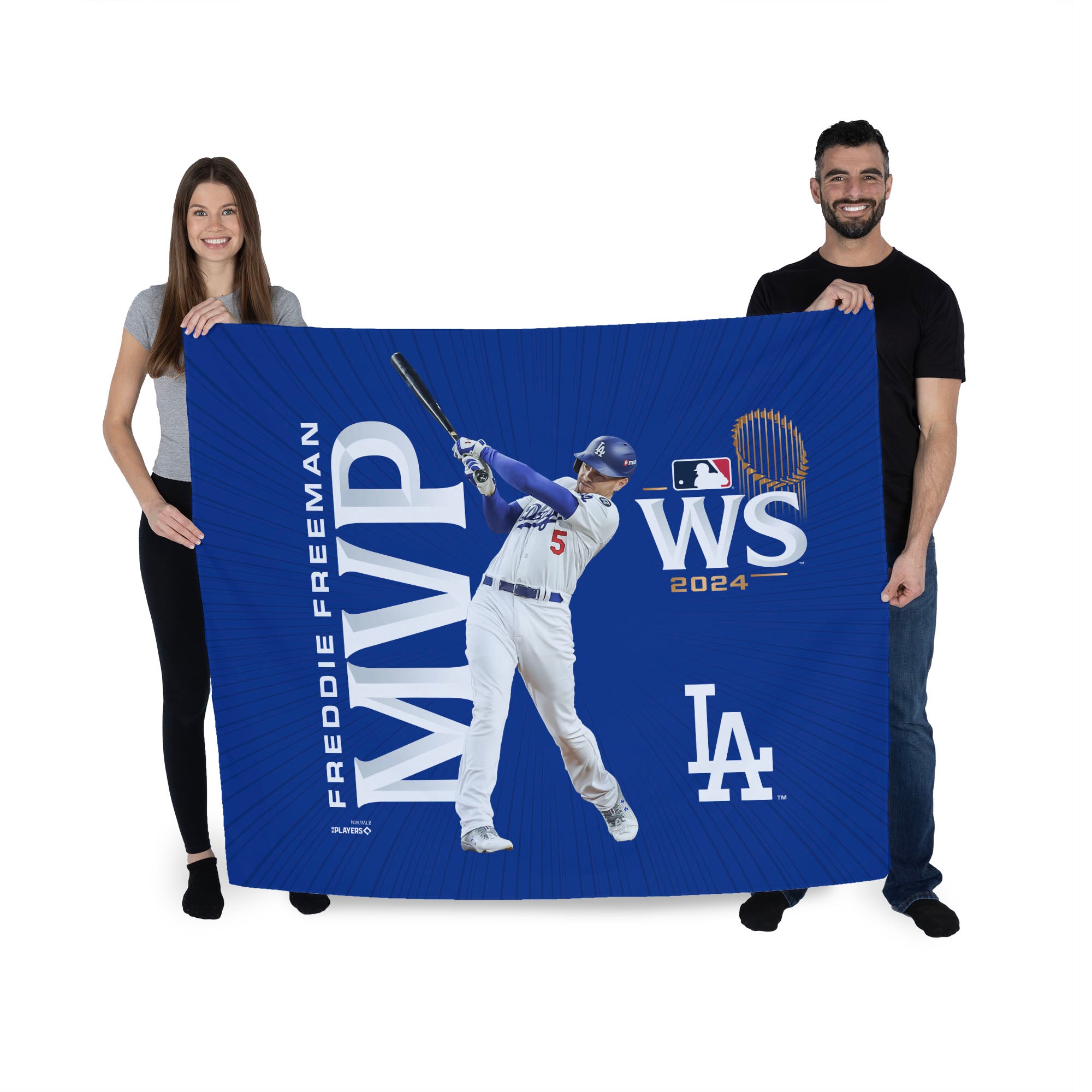 Los Angeles Dodgers MLB World Series MVP Freddie Freeman Wall Hanging 34X40 Inches