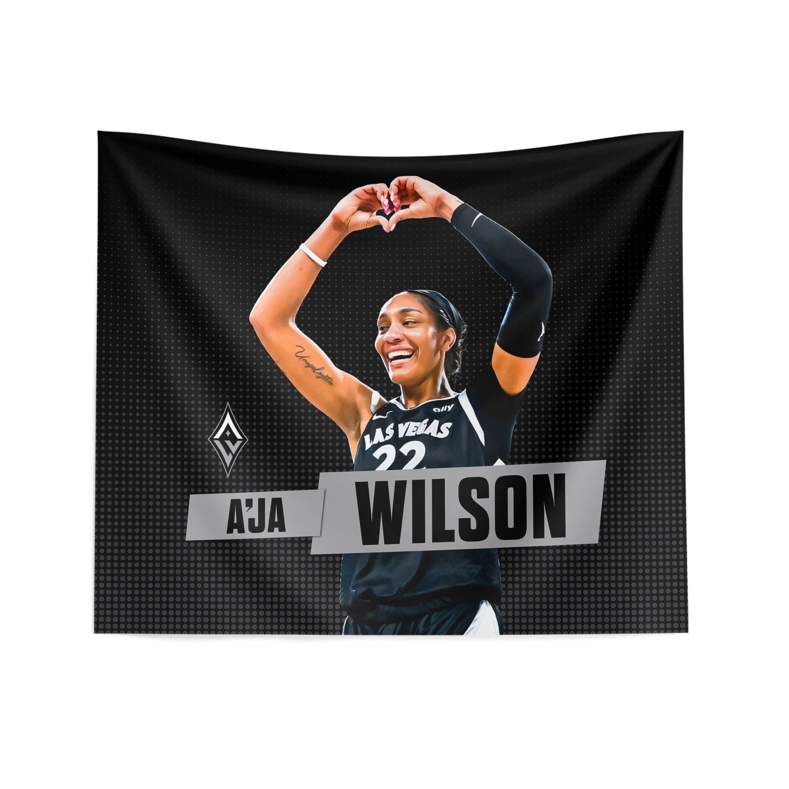 Las Vegas Aces A’ja Wilson Wall Hanging 34×40 inches