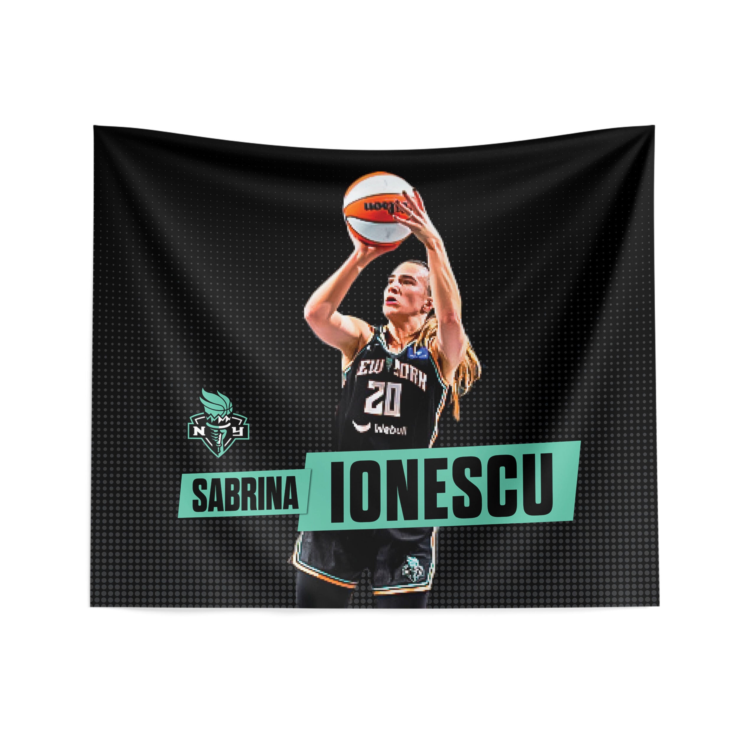 New York Liberty Sabrina Ionescu Wall Hanging 34×40 inches