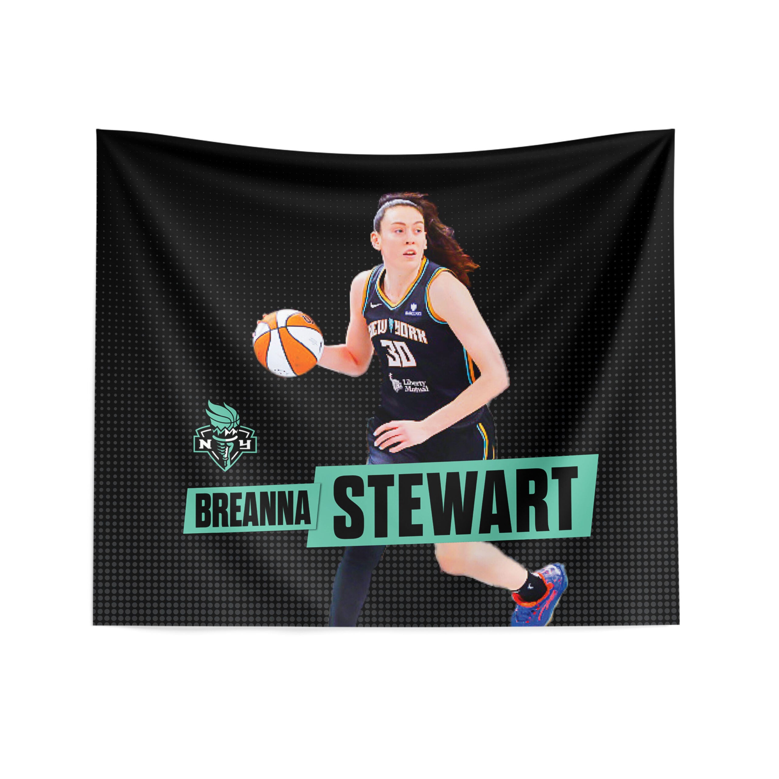 New York Liberty Breanna Stewart Wall Hanging 34×40 inches