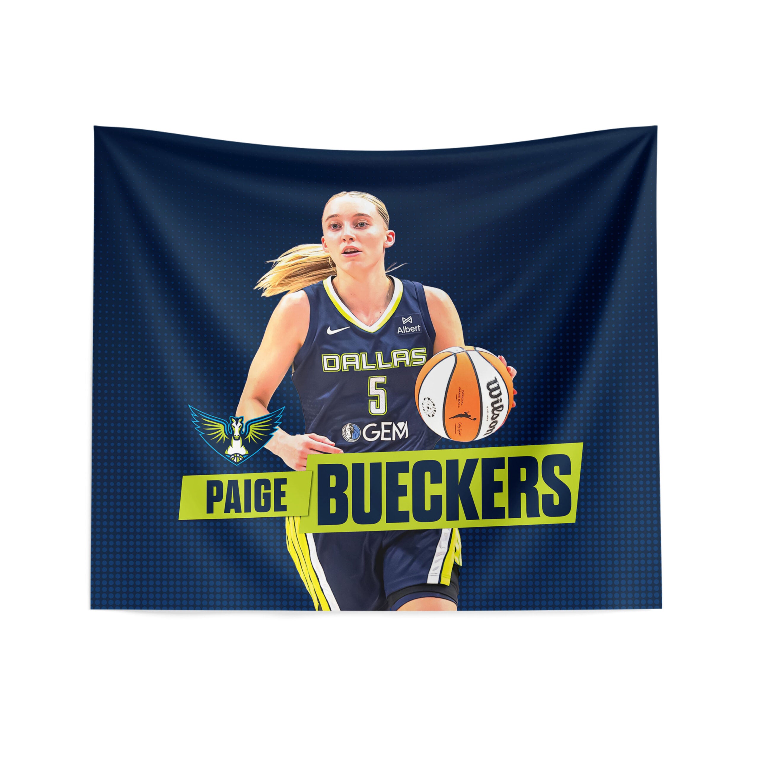 Dallas Wings Paige Bueckers Wall Hanging 34×40 inches