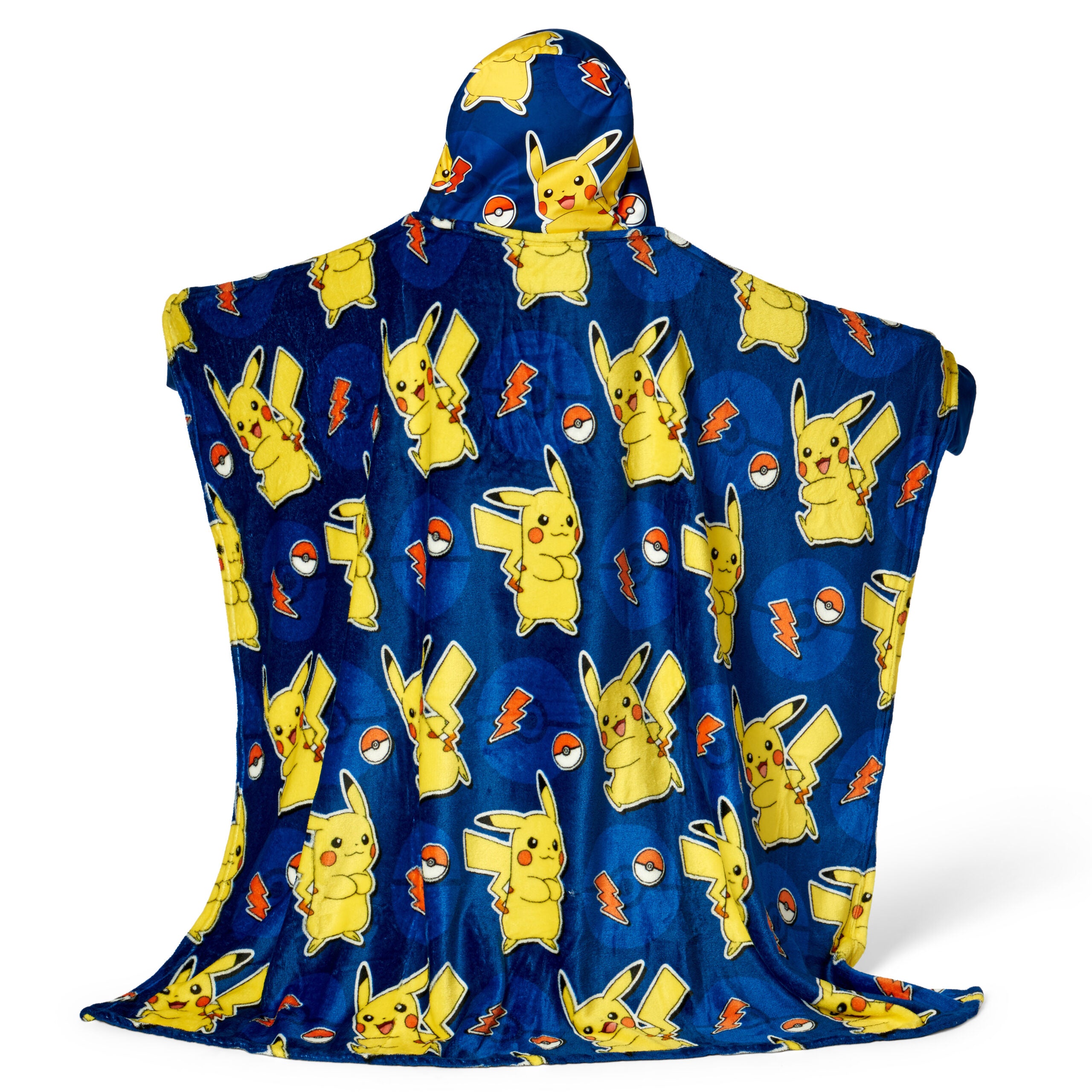 Pokemon Lighting League Hooded 3D Sculpted Hood Silk Touch Throw Blanket 40X50 Inches